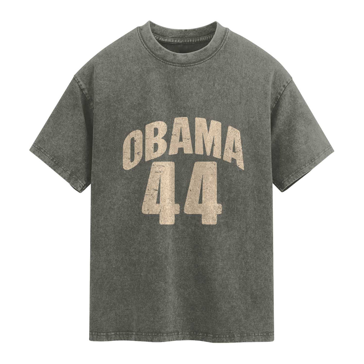 Obama 44 Vintage American History Nostalgia Gift Washed Cotton T-Shirt