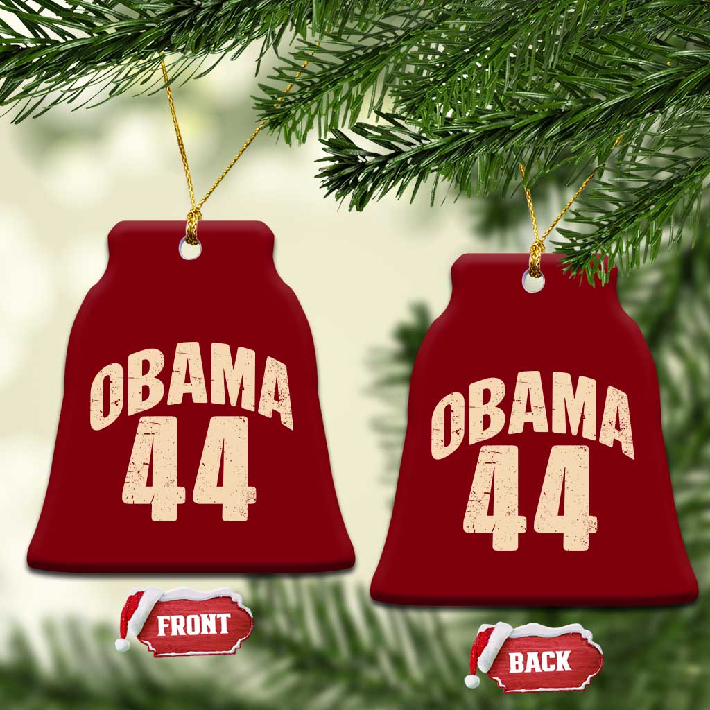 Obama 44 Vintage American History Nostalgia Gift Ceramic Ornament