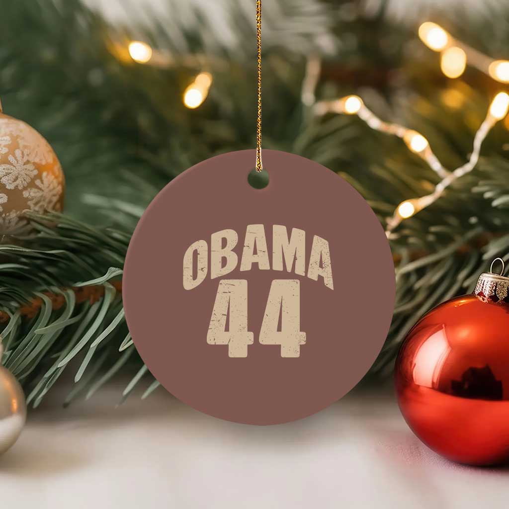 Obama 44 Vintage American History Nostalgia Gift Ceramic Ornament