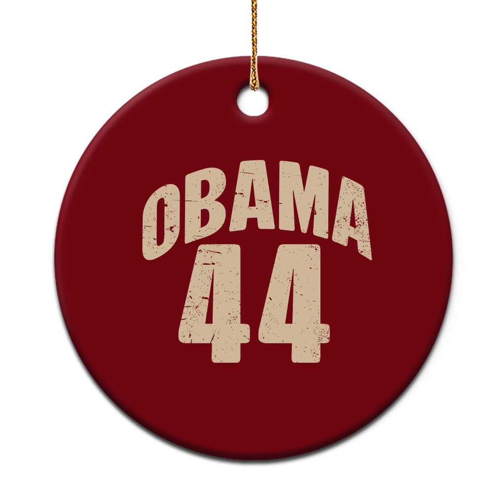 Obama 44 Vintage American History Nostalgia Gift Ceramic Ornament