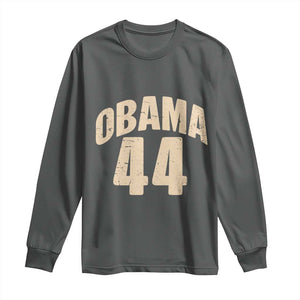 Obama 44 Vintage American History Nostalgia Gift Long Sleeve Shirt
