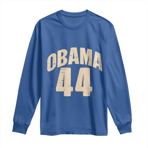 Obama 44 Vintage American History Nostalgia Gift Long Sleeve Shirt