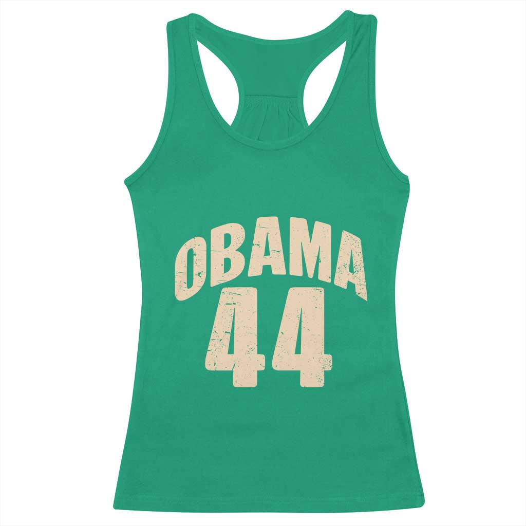 Obama 44 Vintage American History Nostalgia Gift Racerback Tank Top