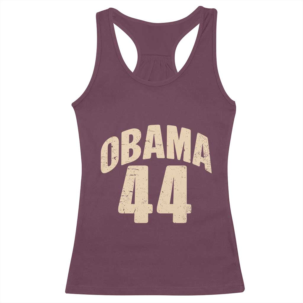 Obama 44 Vintage American History Nostalgia Gift Racerback Tank Top
