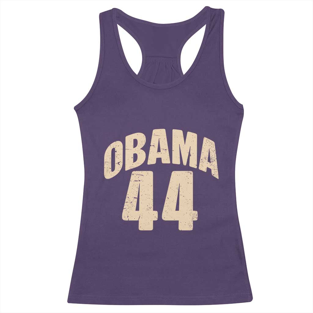 Obama 44 Vintage American History Nostalgia Gift Racerback Tank Top