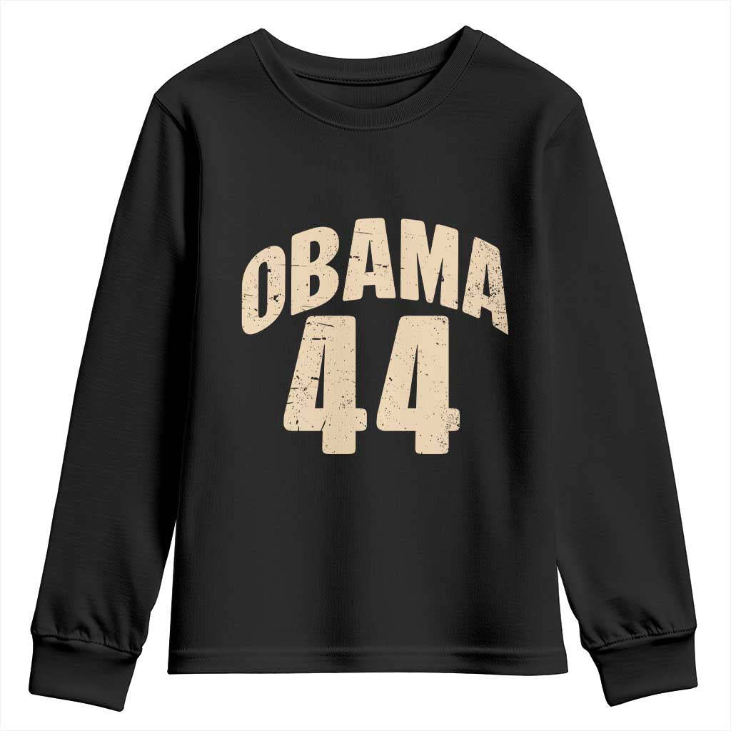 Obama 44 Vintage American History Nostalgia Gift Youth Sweatshirt