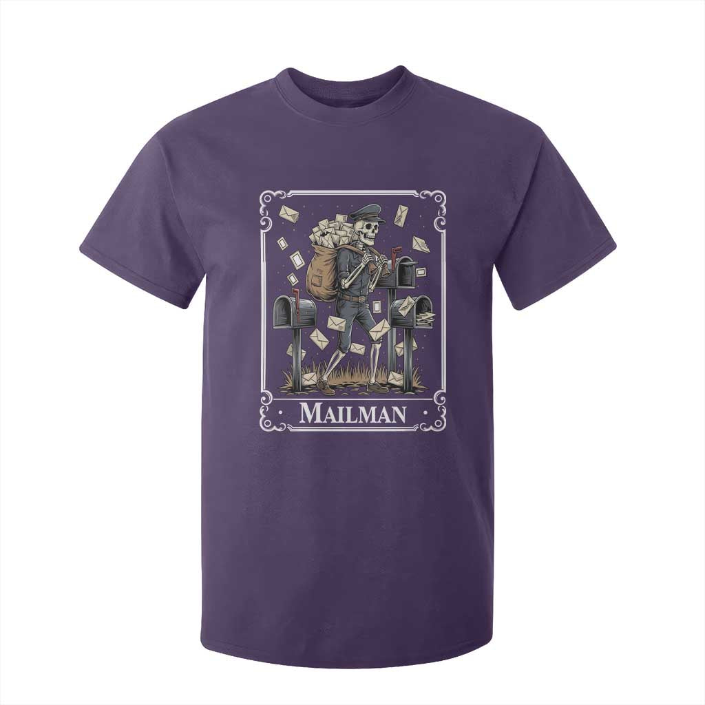 Skeleton Mailman Tarot Card T Shirt For Kid Funny Postal Worker Post Office Staff