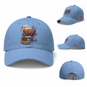 Halloween Haunted Cat Motel Baseball Cap Funny Meowschief Cat Lovers