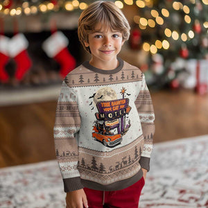 Halloween Haunted Cat Motel Ugly Christmas Sweater Funny Meowschief Cat Lovers