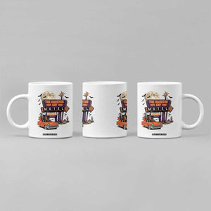 Halloween Haunted Cat Motel Coffee Mug Funny Meowschief Cat Lovers