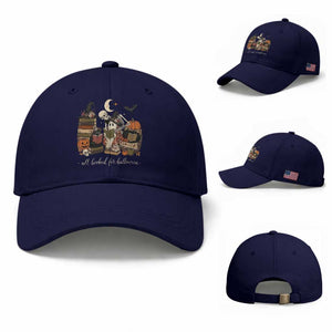 Spooky Bookish Reader Baseball Cap All Booked For Halloween