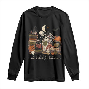 Spooky Bookish Reader Long Sleeve Shirt All Booked For Halloween