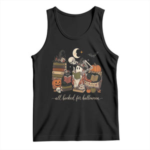 Spooky Bookish Reader Tank Top All Booked For Halloween