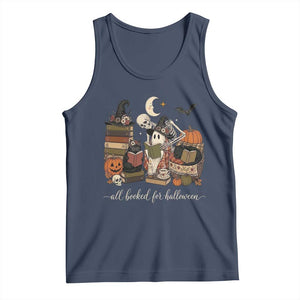 Spooky Bookish Reader Tank Top All Booked For Halloween
