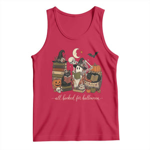 Spooky Bookish Reader Tank Top All Booked For Halloween