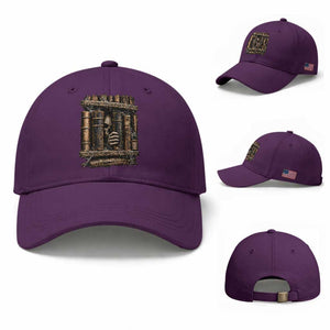 Gothic Haunted Library Baseball Cap Skull In Bookshelf Dark Academia