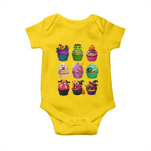 Funny Halloween Cupcake Lover Baby Onesie Spooky Party Dessert