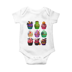 Funny Halloween Cupcake Lover Baby Onesie Spooky Party Dessert