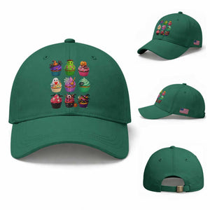 Funny Halloween Cupcake Lover Baseball Cap Spooky Party Dessert