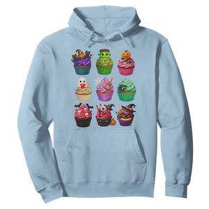 Funny Halloween Cupcake Lover Hoodie Spooky Party Dessert