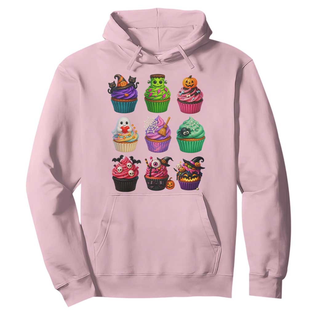 Funny Halloween Cupcake Lover Hoodie Spooky Party Dessert