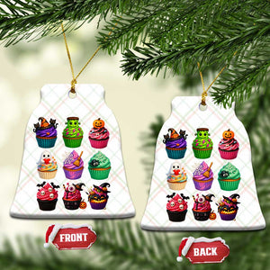 Funny Halloween Cupcake Lover Ceramic Ornament Spooky Party Dessert
