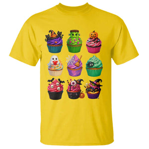 Funny Halloween Cupcake Lover T Shirt Spooky Party Dessert