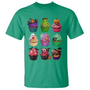 Funny Halloween Cupcake Lover T Shirt Spooky Party Dessert