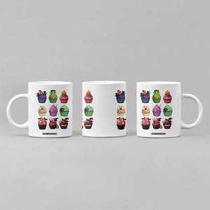 Funny Halloween Cupcake Lover Coffee Mug Spooky Party Dessert