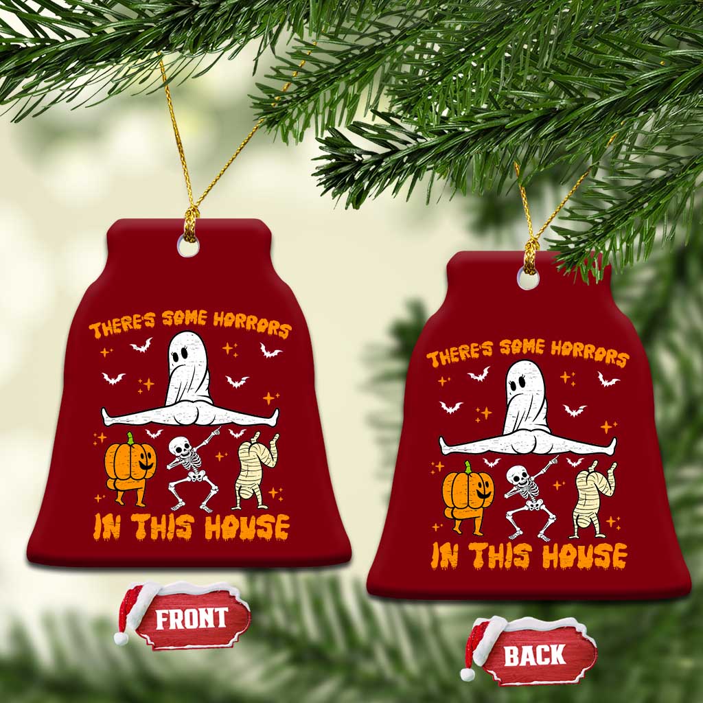 There's Some Horrors In This House Ceramic Ornament Funny Halloween Party Gift