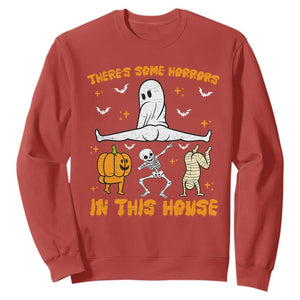 There's Some Horrors In This House Sweatshirt Funny Halloween Party Gift
