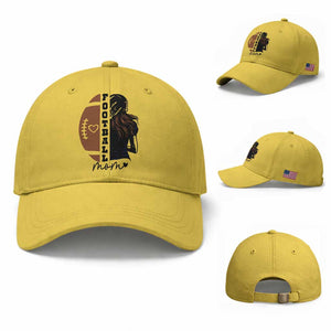 Proud Football Mom Baseball Cap Game Day Supporter Gift TS12 Baseball Cap Universal Fit Yellow Print Your Wear