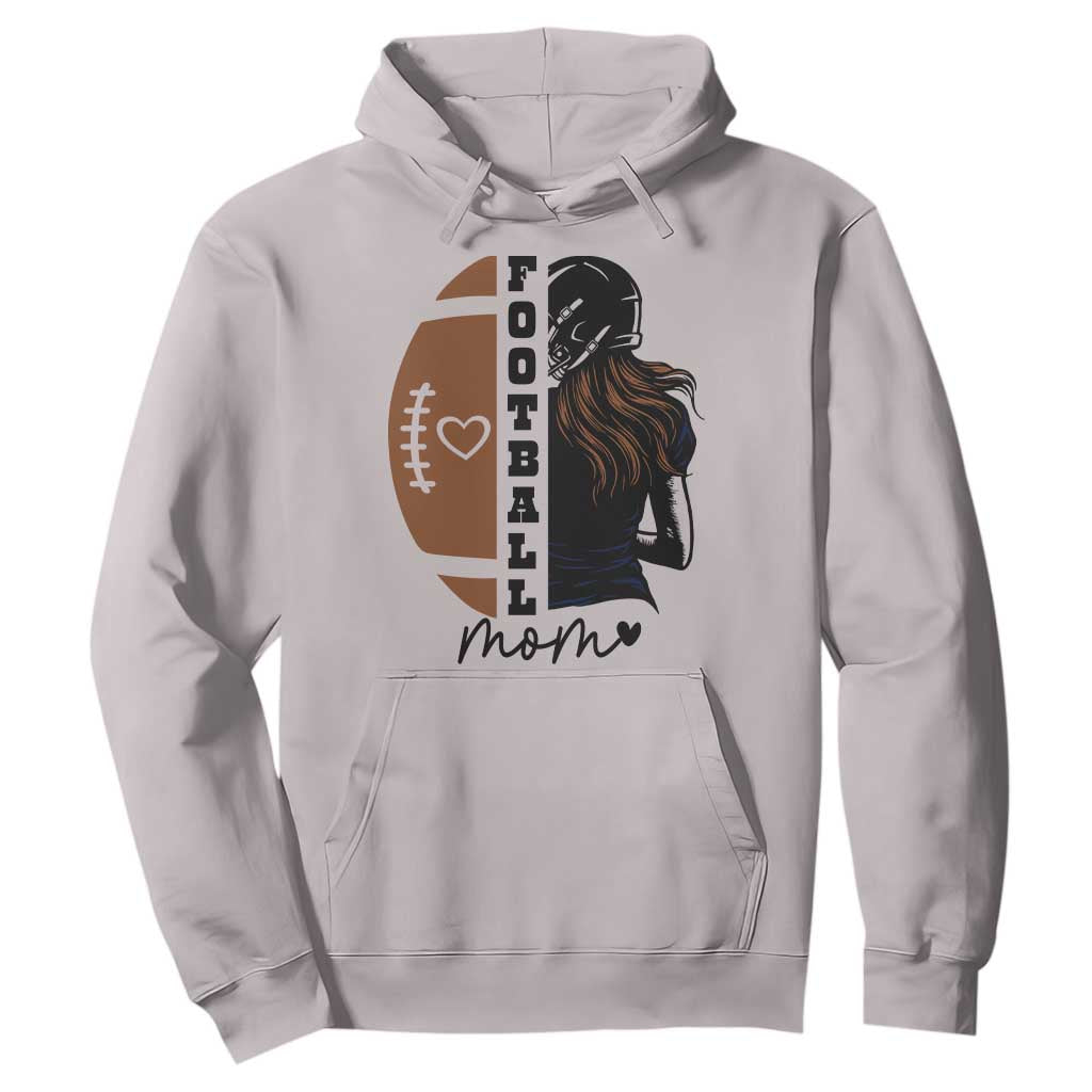 Proud Football Mom Hoodie Game Day Supporter Gift TS12 Ice Gray Print Your Wear