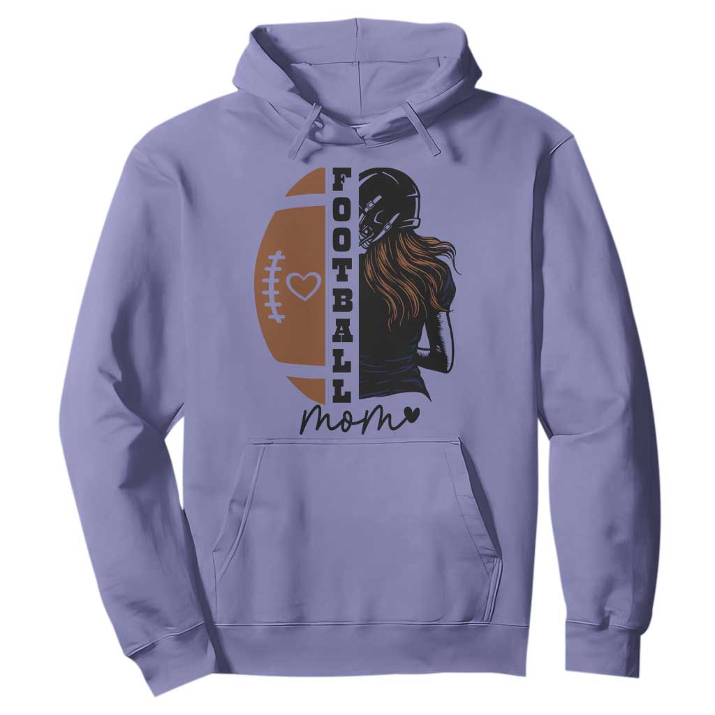 Proud Football Mom Hoodie Game Day Supporter Gift TS12 Violet Print Your Wear