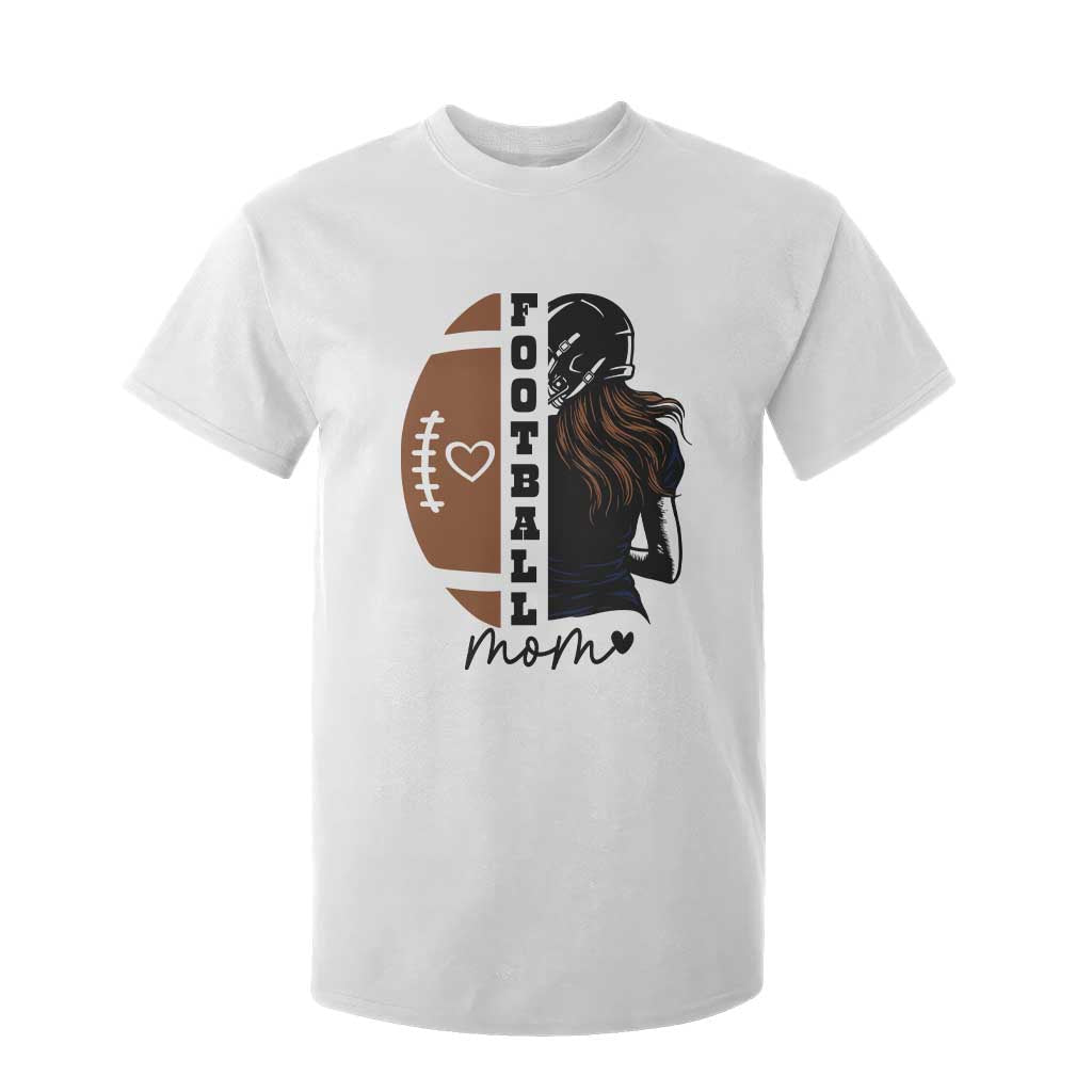 Proud Football Mom T Shirt For Kid Game Day Supporter Gift TS12 White Print Your Wear