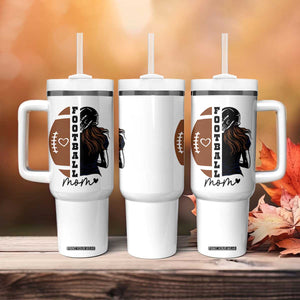 Proud Football Mom Tumbler With Handle Game Day Supporter Gift TS12 Print Your Wear
