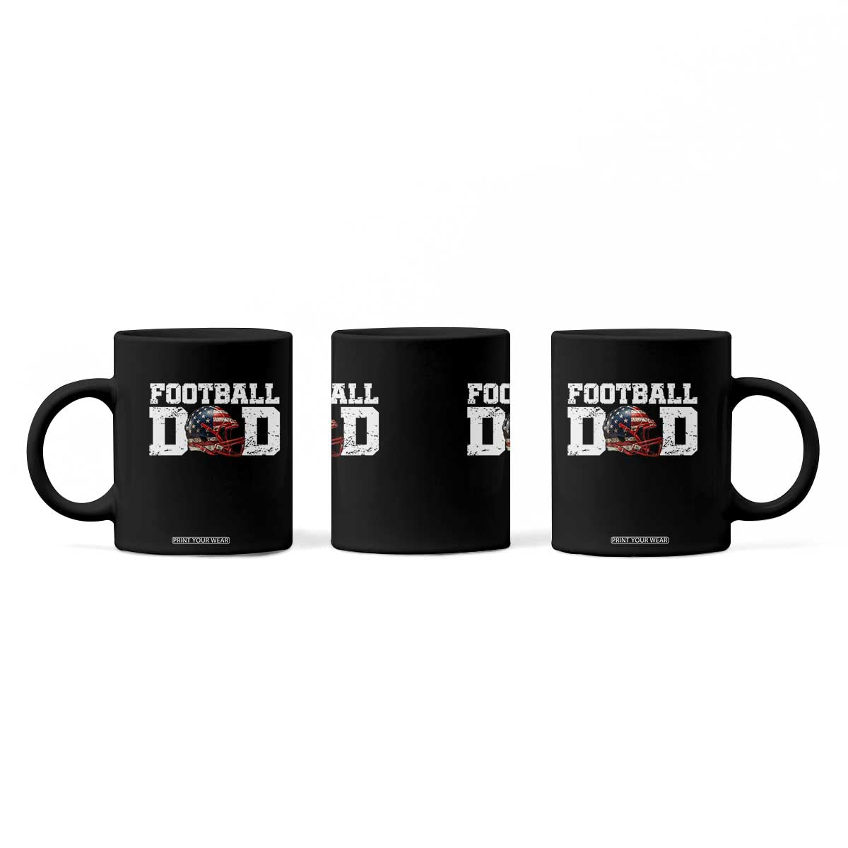 Proud Football Dad Coffee Mug Funny Sports Fan Gift TS12 Print Your Wear