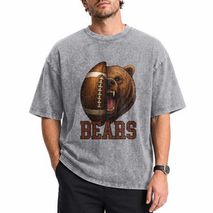 Funny CFBF Washed Cotton T-Shirt Game Day Sports Fan Gift
