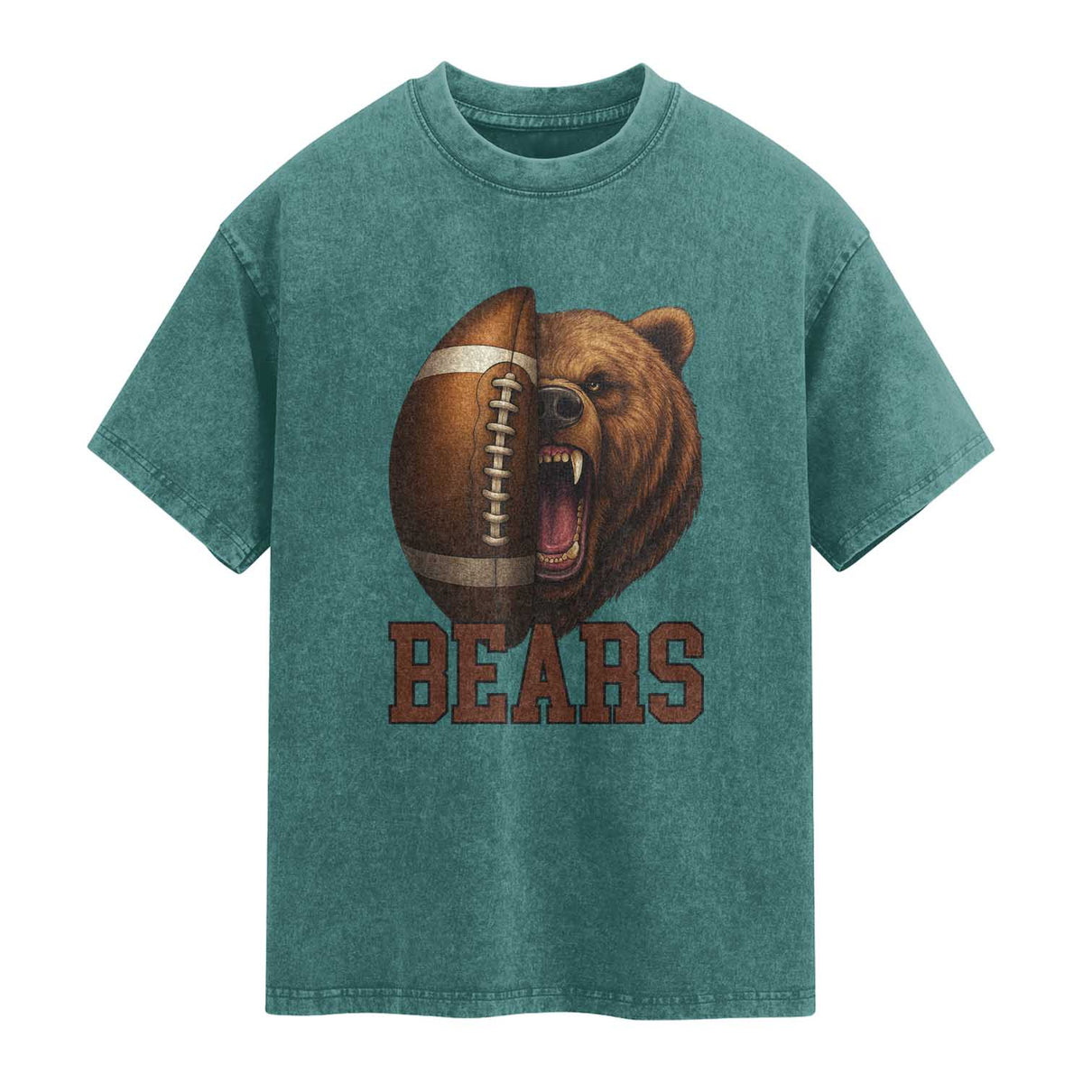 Funny CFBF Washed Cotton T-Shirt Game Day Sports Fan Gift