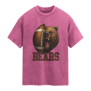 Funny CFBF Washed Cotton T-Shirt Game Day Sports Fan Gift