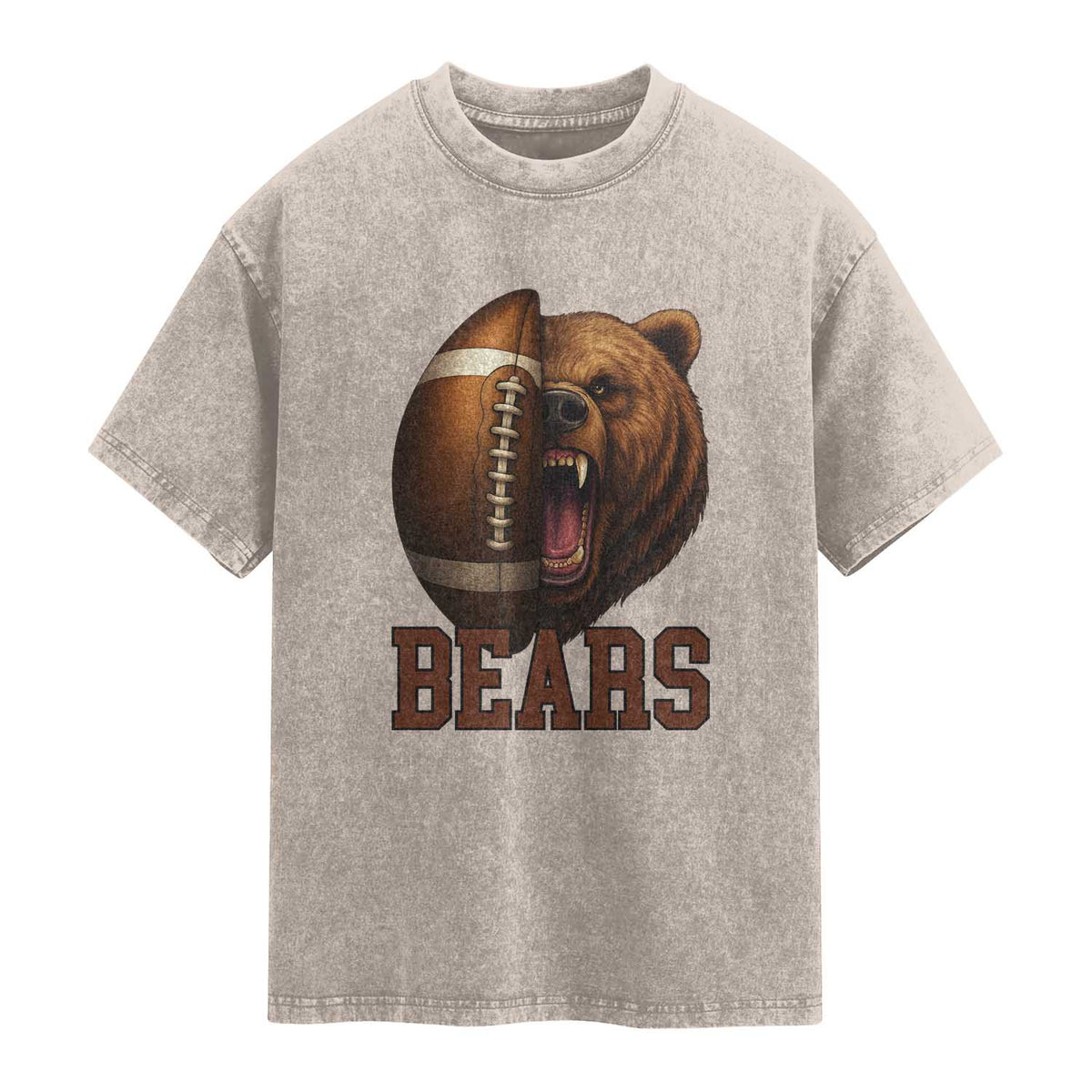 Funny CFBF Washed Cotton T-Shirt Game Day Sports Fan Gift