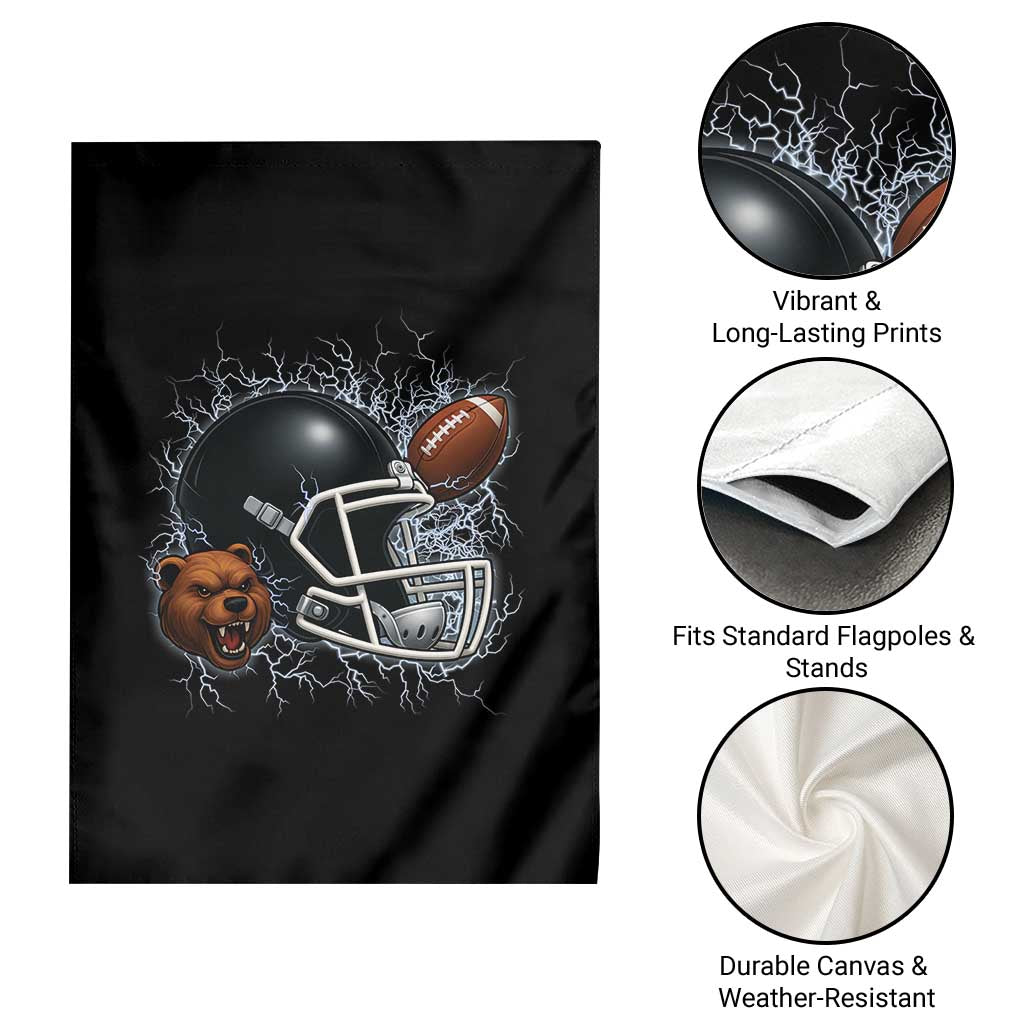 Game Day Sports Fan Gift Garden Flag Lightning Bear Helmet TS12 Print Your Wear