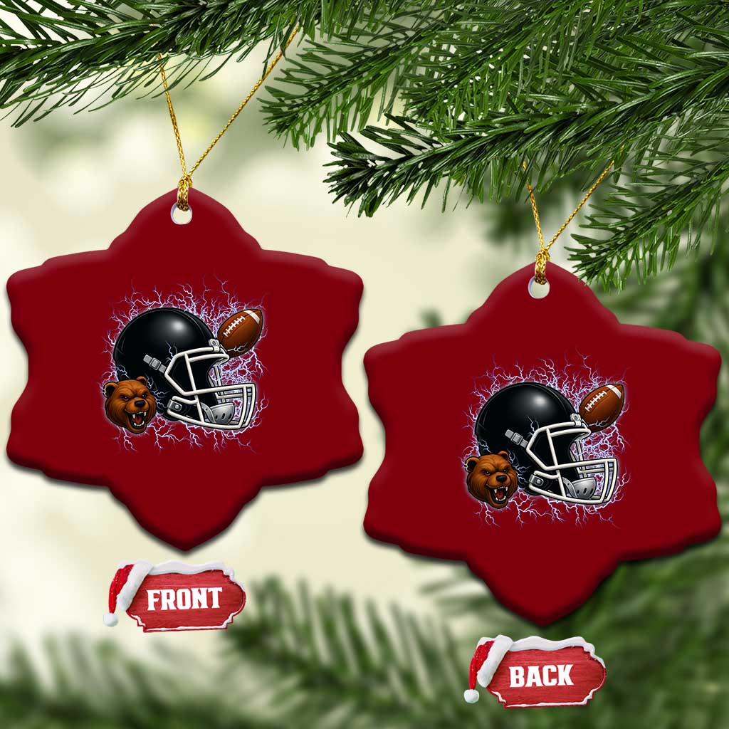 Game Day Sports Fan Gift Ceramic Ornament Lightning Bear Helmet TS12 Print Your Wear