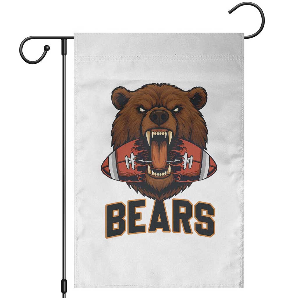 Football Player Gift Garden Flag Fierce Br Biting Ball TS12 White Print Your Wear