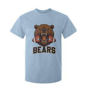 Football Player Gift T Shirt For Kid Fierce Br Biting Ball TS12 Light Blue Print Your Wear