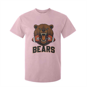 Football Player Gift T Shirt For Kid Fierce Br Biting Ball TS12 Light Pink Print Your Wear