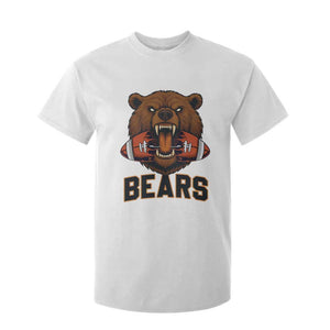Football Player Gift T Shirt For Kid Fierce Br Biting Ball TS12 White Print Your Wear