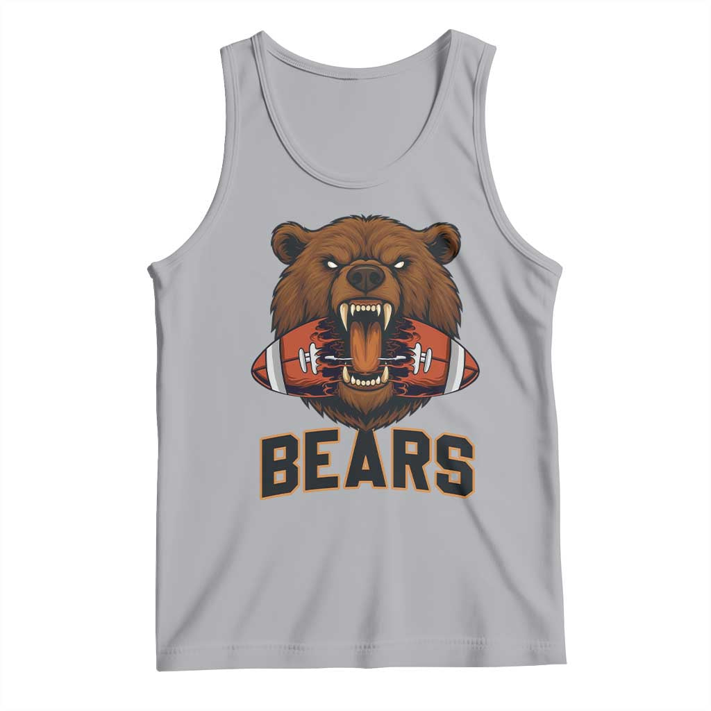 Football Player Gift Tank Top Fierce Br Biting Ball TS12 Athletic Heather Print Your Wear