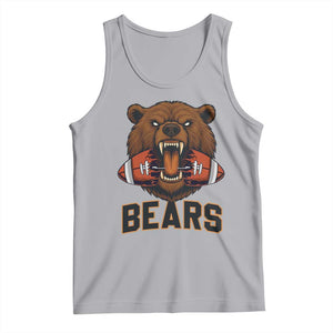 Football Player Gift Tank Top Fierce Br Biting Ball TS12 Athletic Heather Print Your Wear