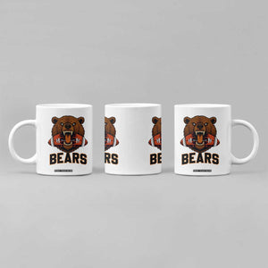 Football Player Gift Coffee Mug Fierce Br Biting Ball TS12 Print Your Wear